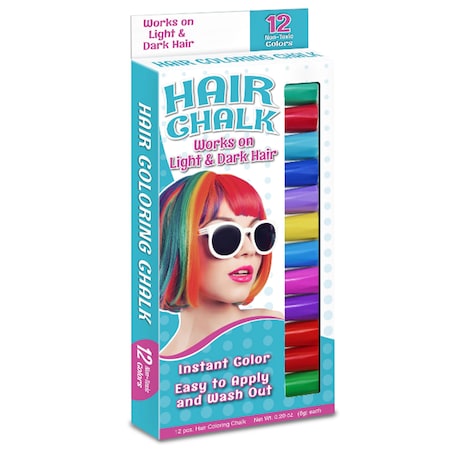 The Pencil Grip Hair Coloring Chalk, 12 Colors 683